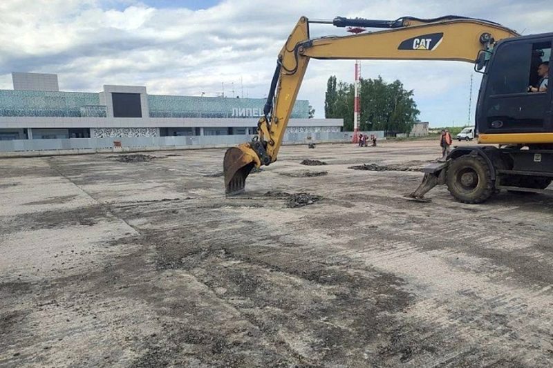 В аэропорту Липецка идет капитальный ремонт аэродрома